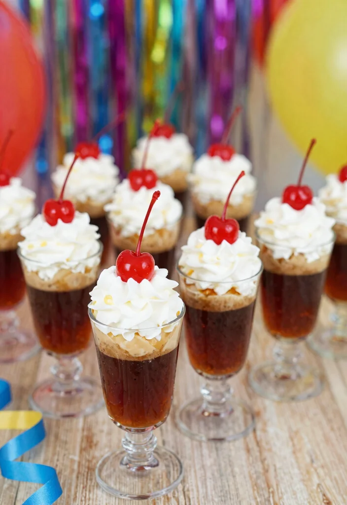 17 Rum Chata Pudding Shots Ideas Fun Party Treats - 17. Cherry Cola Rum Chata Pudding Shots 1