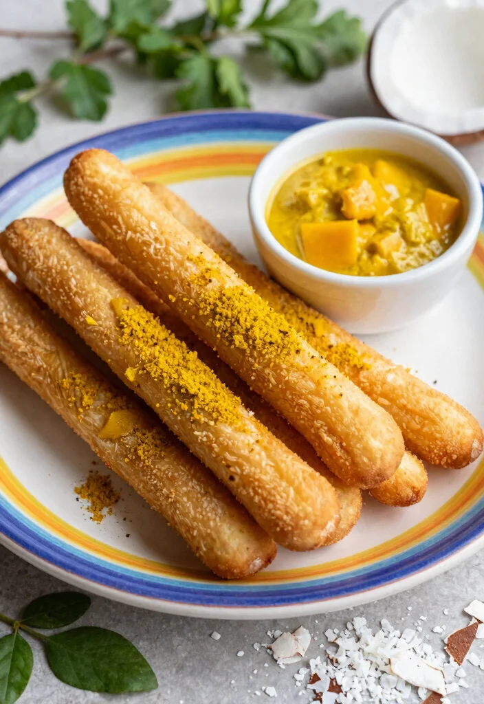 17 Sourdough Discard Breadsticks Ideas: Crispy Savory Snacks - 15. Curry and Coconut Breadsticks 1