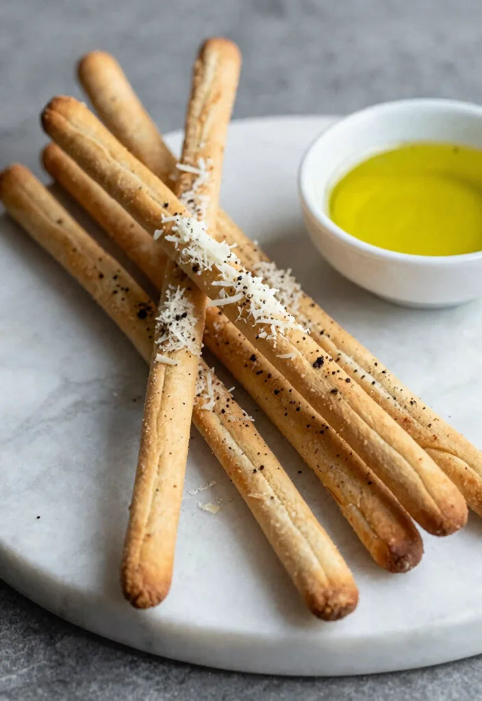 17 Sourdough Discard Breadsticks Ideas: Crispy Savory Snacks - 16. Parmesan and Black Pepper Breadsticks 1