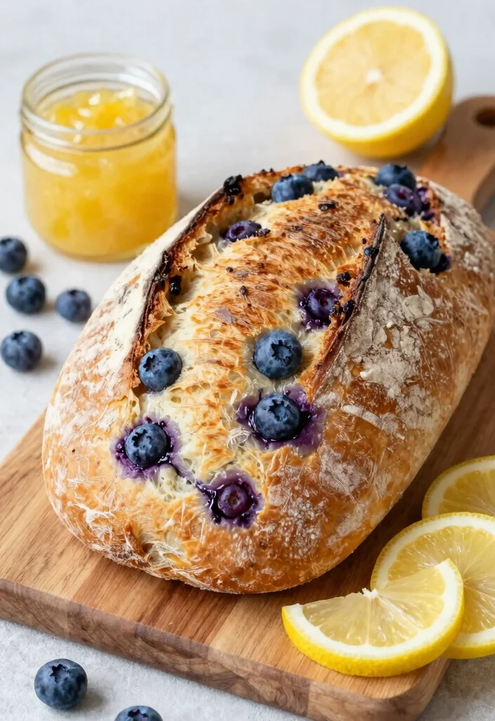 17 Sourdough Loaf Bread Recipe Ideas for a Classic Tangy Crumb - 10. Blueberry Lemon Sourdough 1