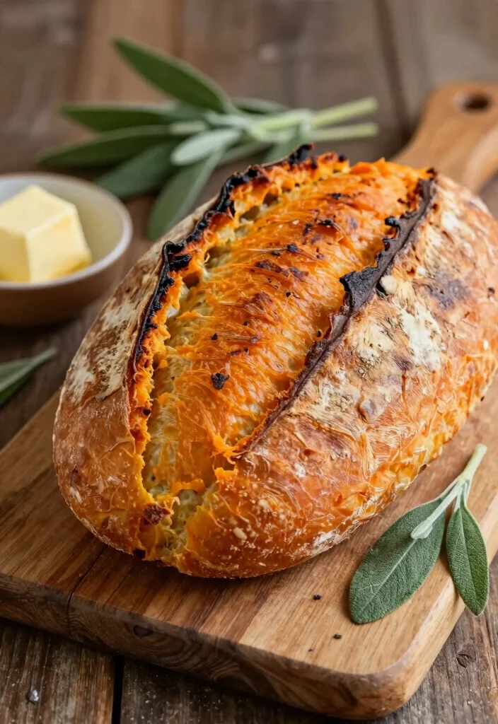 17 Sourdough Loaf Bread Recipe Ideas for a Classic Tangy Crumb - 16. Sweet Potato and Sage Sourdough 1