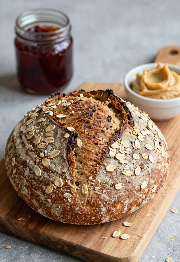 17 Sourdough Loaf Bread Recipe Ideas for a Classic Tangy Crumb - 5. Whole Wheat and Oat Sourdough 1