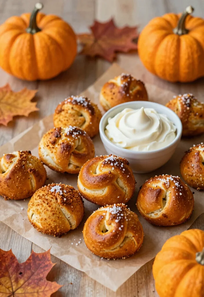 17 Sourdough Pretzel Bites Ideas: Chewy Salty Snacks - 9. Pumpkin Spice Sourdough Pretzel Bites 1