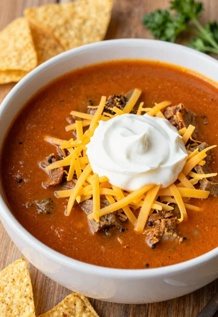 18 Hamburger Soup Recipe Crockpot Ideas Set and Forget Comfort - 18. Taco Hamburger Soup 1