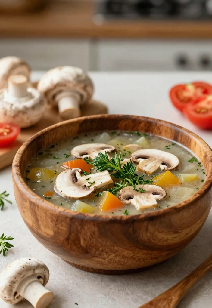 18 Hamburger Soup Recipe Crockpot Ideas Set and Forget Comfort - 7. Mushroom Hamburger Soup 1