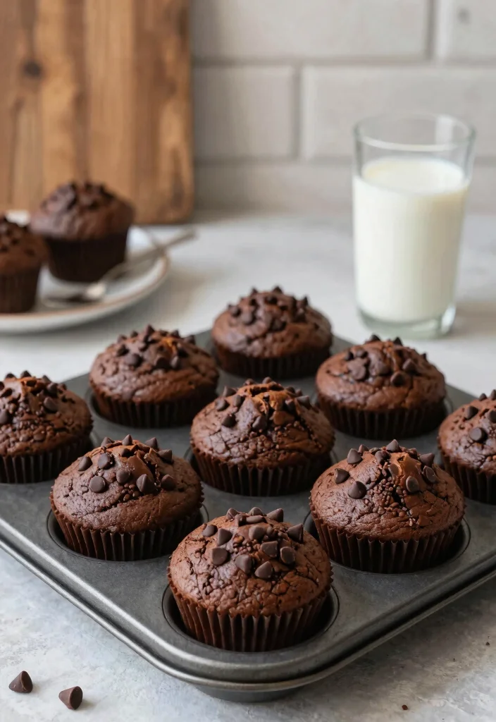 18 Healthy Sourdough Discard Recipes for Low Waste Baking - 18. Sourdough Discard Chocolate Muffins 1