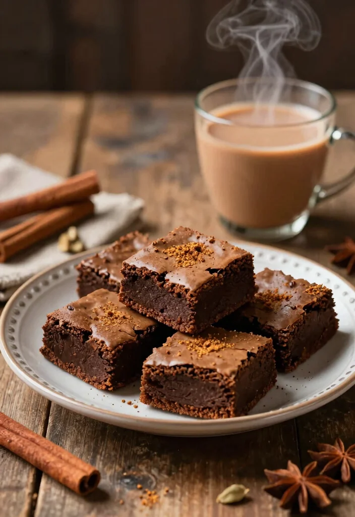 18 Homemade Fudgy Gluten-Free Brownie Recipes That Will Rock Your World - 10. Chai-Spiced Brownies 1