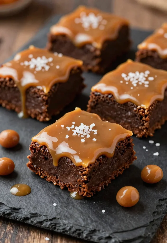 18 Homemade Fudgy Gluten-Free Brownie Recipes That Will Rock Your World - 11. Salted Caramel Brownies 1