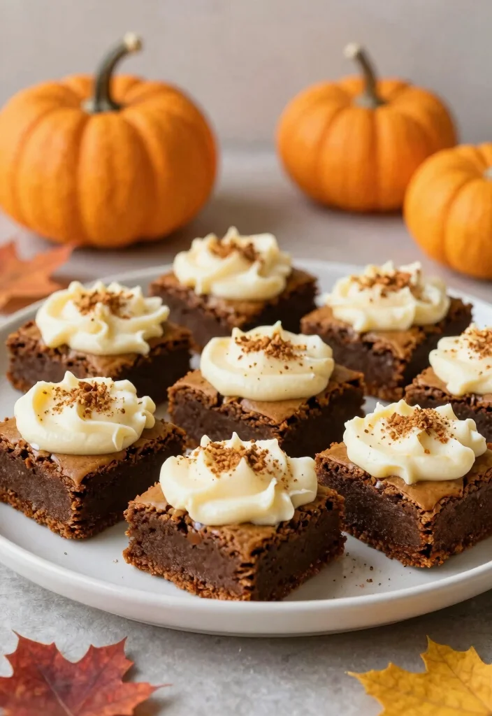 18 Homemade Fudgy Gluten-Free Brownie Recipes That Will Rock Your World - 12. Pumpkin Spice Brownies 1