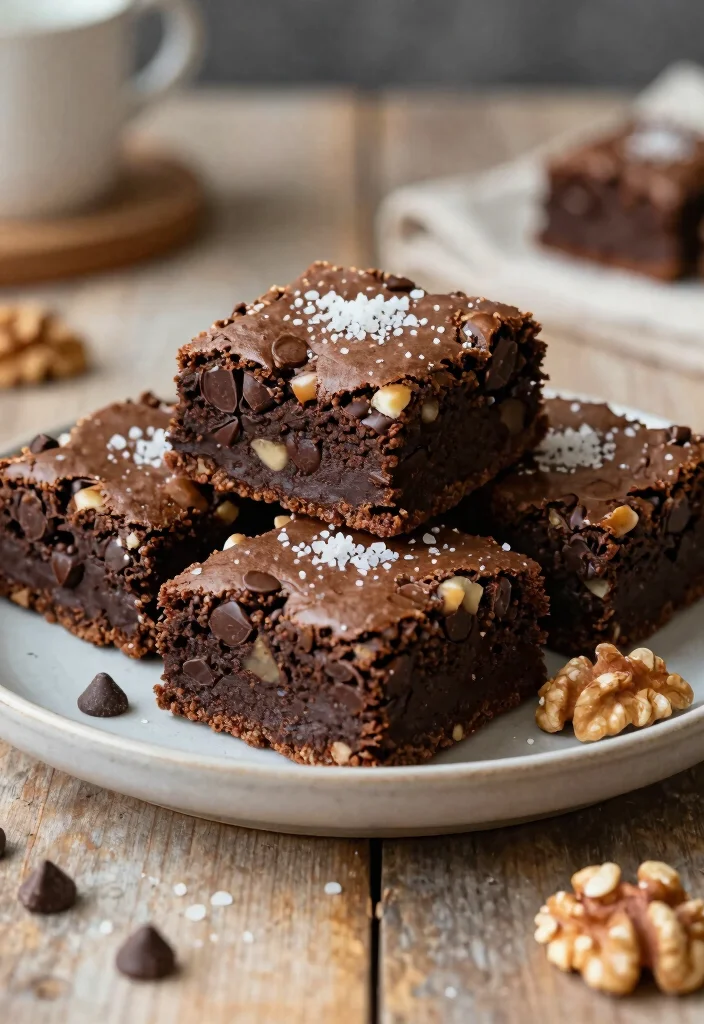 18 Homemade Fudgy Gluten-Free Brownie Recipes That Will Rock Your World - 2. Nutty Chocolate Chip Brownies 1
