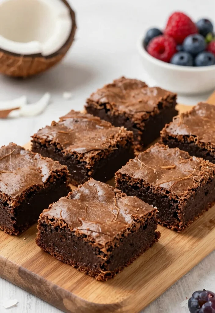 18 Homemade Fudgy Gluten-Free Brownie Recipes That Will Rock Your World - 6. Coconut Flour Brownies 1