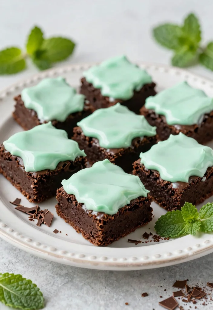 18 Homemade Fudgy Gluten-Free Brownie Recipes That Will Rock Your World - 7. Chocolate Mint Brownies 1