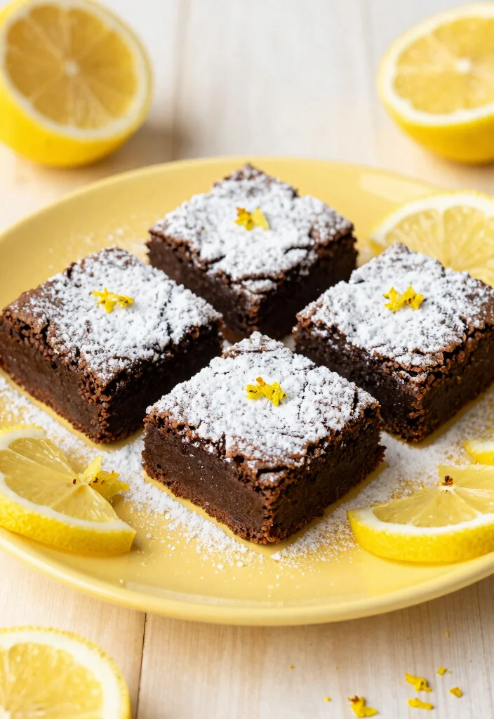 18 Homemade Fudgy Gluten-Free Brownie Recipes That Will Rock Your World - 8. Lemon Zest Brownies 1