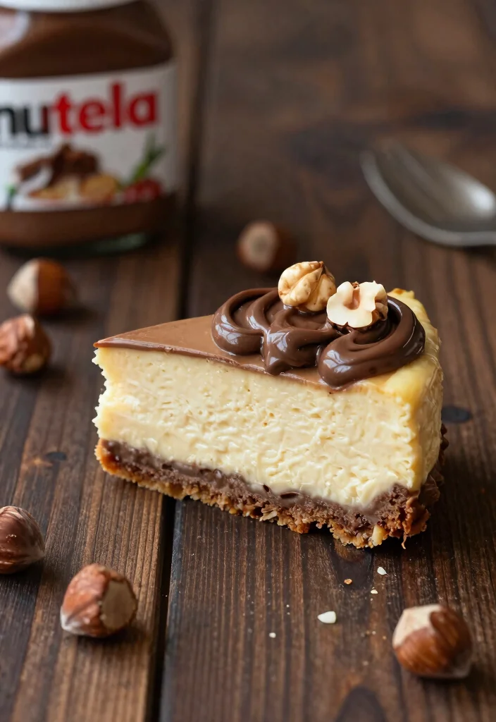 18 No-Bake Cheesecake Recipes That Are Easy Crowd Pleasers - 16. Nutella No-Bake Cheesecake 1