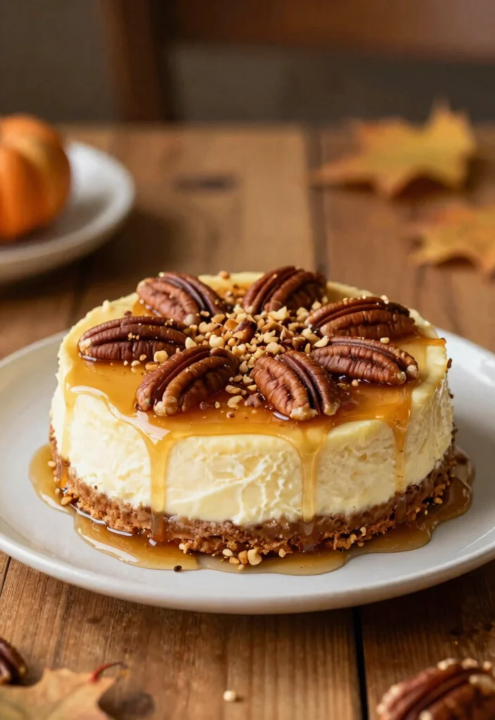 18 No-Bake Cheesecake Recipes That Are Easy Crowd Pleasers - 17. Maple Pecan No-Bake Cheesecake 1