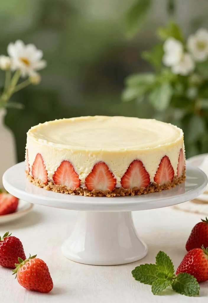 18 No-Bake Cheesecake Recipes That Are Easy Crowd Pleasers - 3. Strawberry No-Bake Cheesecake 1