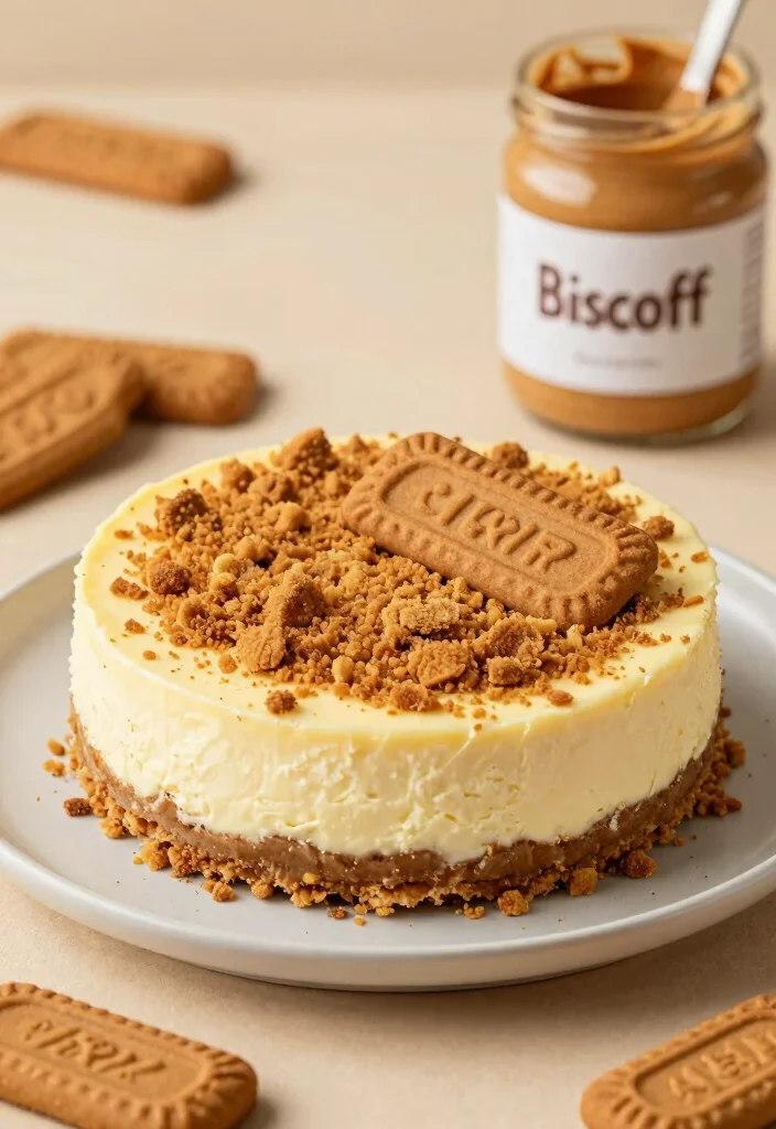 18 No-Bake Cheesecake Recipes That Are Easy Crowd Pleasers - 9. Biscoff No-Bake Cheesecake 1