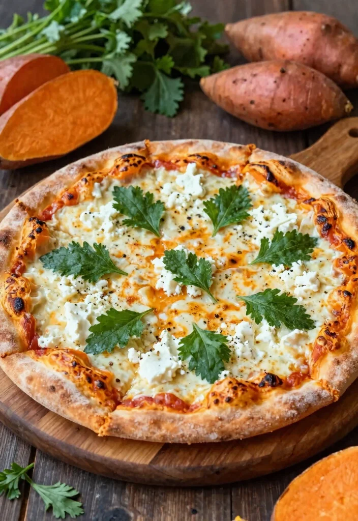 18 Pizza Oven Recipes Ideas Neapolitan Backyard Favorites - 11. Sweet Potato and Goat Cheese Pizza 1