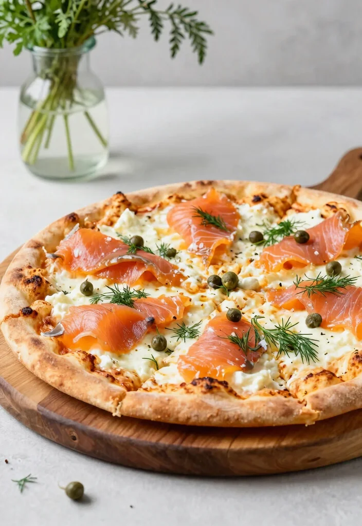 18 Pizza Oven Recipes Ideas Neapolitan Backyard Favorites - 13. Smoked Salmon and Cream Cheese Pizza 1