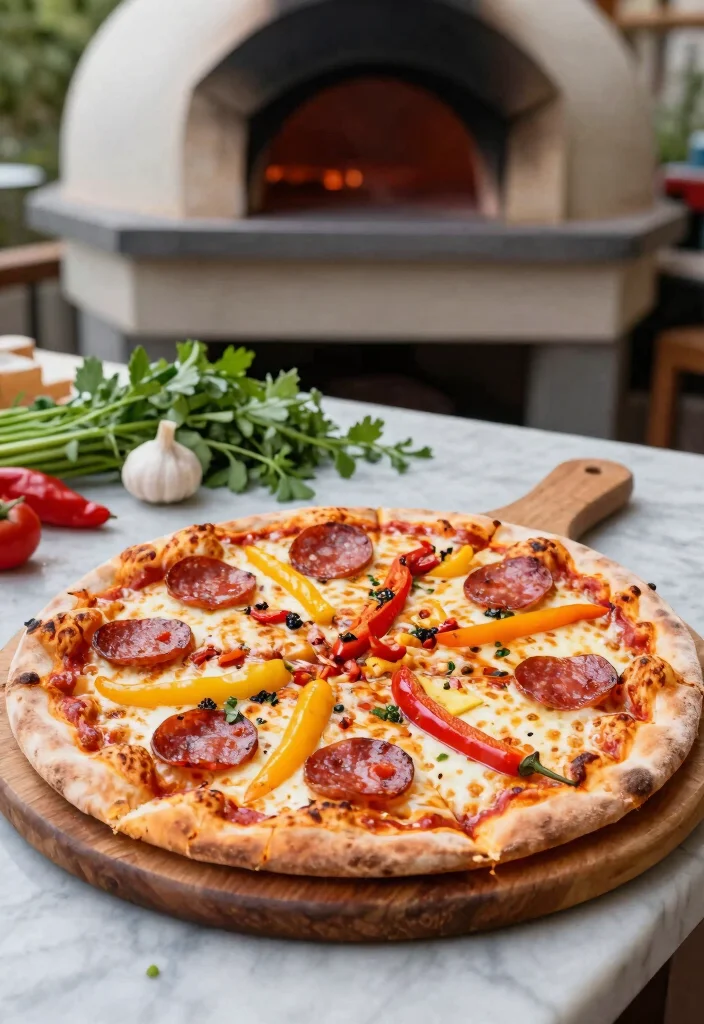 18 Pizza Oven Recipes Ideas Neapolitan Backyard Favorites - 2. Pepperoni and Fire-Roasted Peppers 1