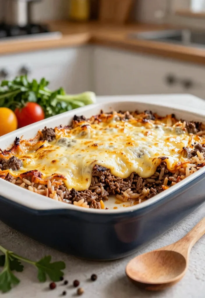 18 Recipes Using Hamburger for Easy Family Dinners - 10. Ground Beef and Rice Casserole 1