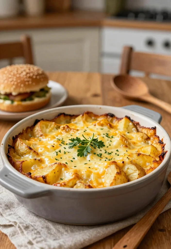 18 Recipes Using Hamburger for Easy Family Dinners - 11. Cheesy Hamburger and Potato Bake 1