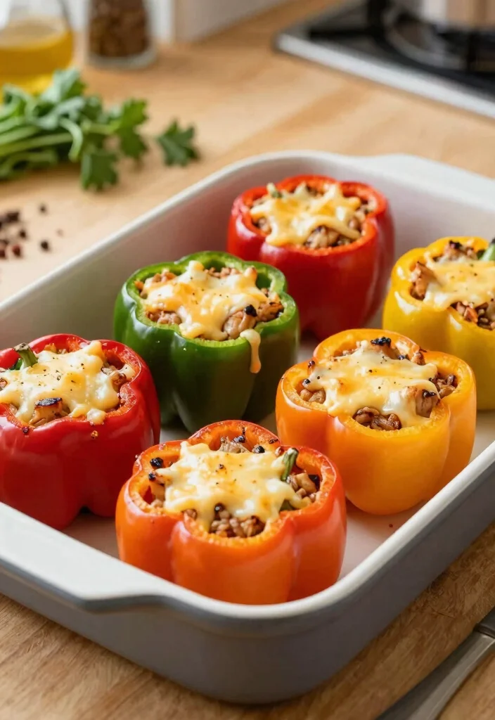 18 Recipes Using Hamburger for Easy Family Dinners - 4. Stuffed Bell Peppers 1