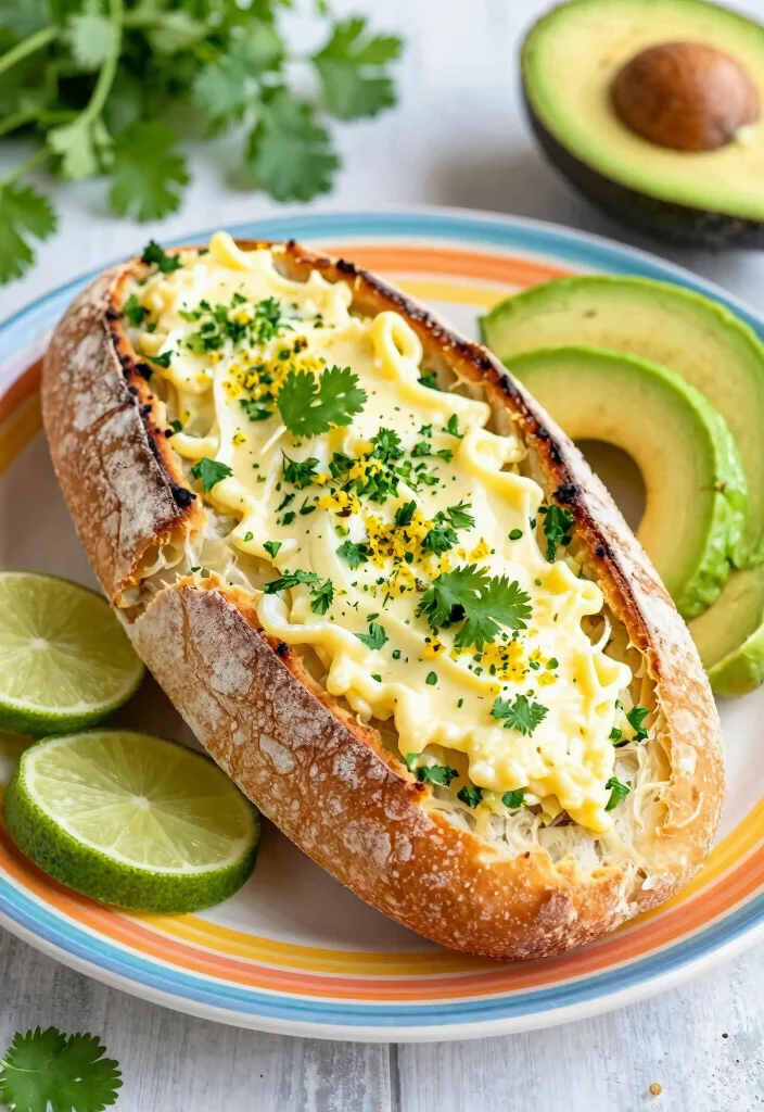 18 Sourdough Cheese Bread Ideas: Melty Bakery Style Loaves - 11. Cilantro Lime Cheese Sourdough 1