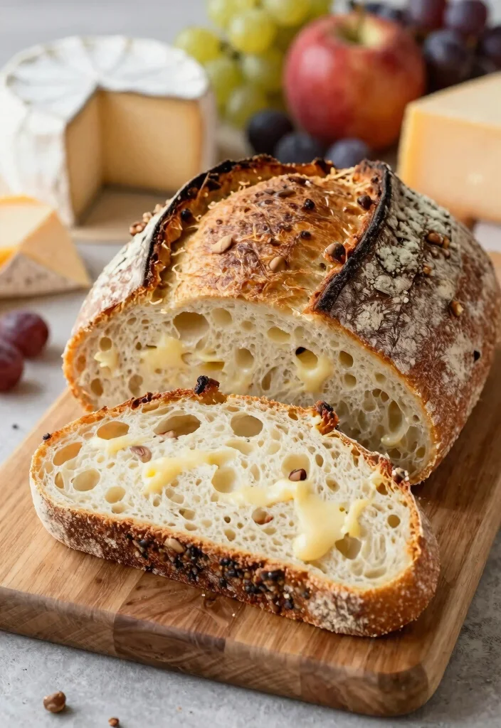 18 Sourdough Cheese Bread Ideas: Melty Bakery Style Loaves - 17. Nutty Cheese Sourdough Bread 1