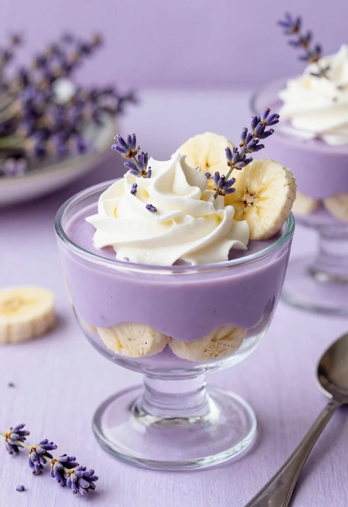 18 Southern Banana Pudding Recipe Ideas: Traditional Crowd Favorites - 15. Lavender Banana Pudding 1