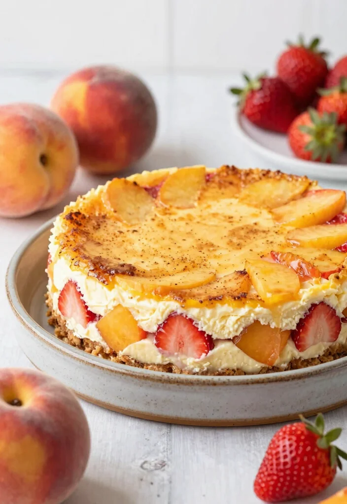 18 Strawberry Cheesecake Dump Cake Recipes: Easy Crowd Desserts - 11. Strawberry Peach Cheesecake Dump Cake 1