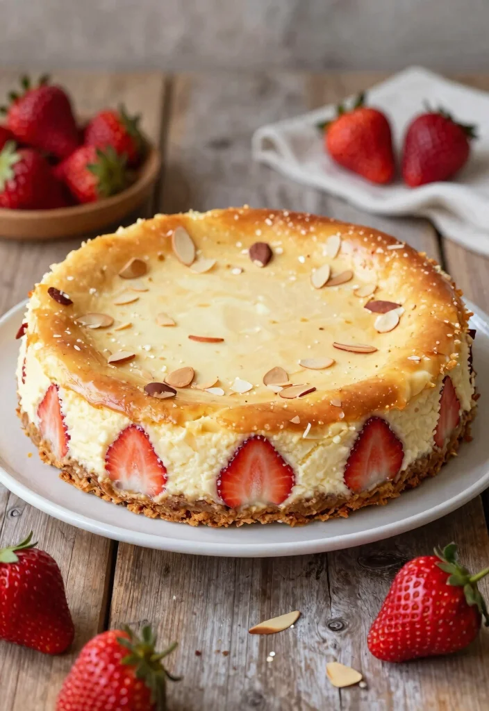 18 Strawberry Cheesecake Dump Cake Recipes: Easy Crowd Desserts - 14. Strawberry Almond Cheesecake Dump Cake 1