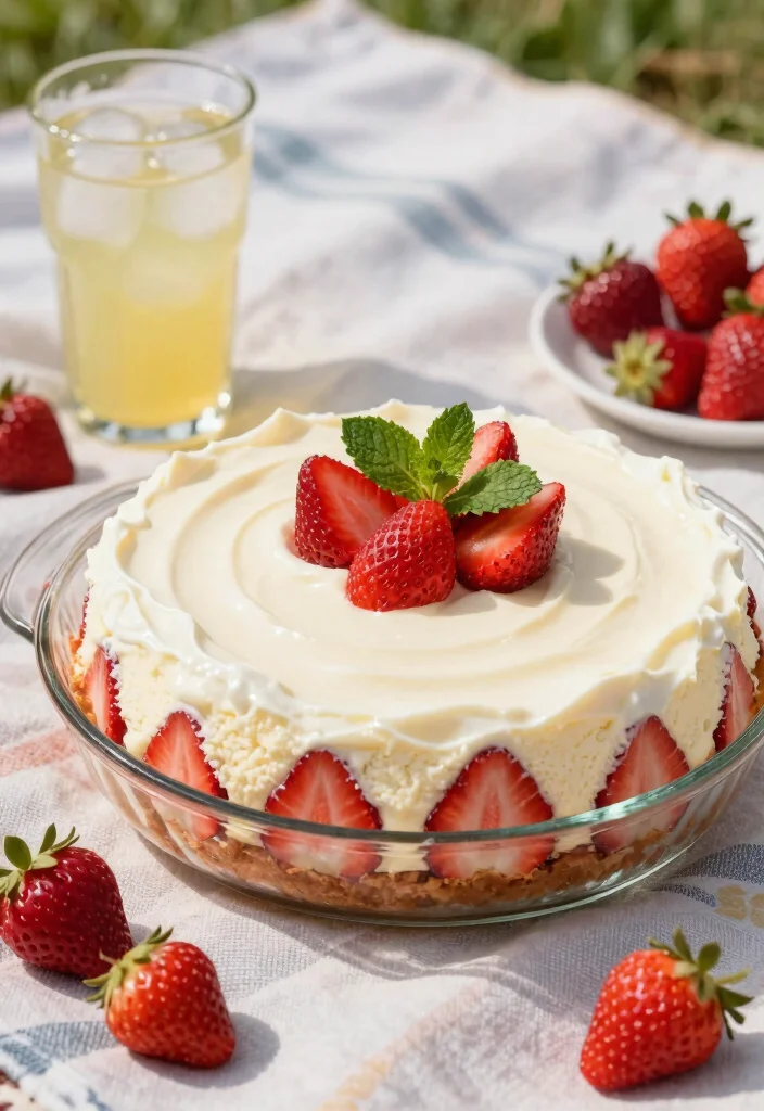 18 Strawberry Cheesecake Dump Cake Recipes: Easy Crowd Desserts - 2. No-Bake Strawberry Cheesecake Dump Cake 1