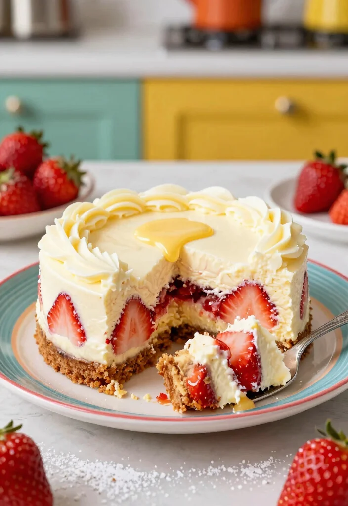 18 Strawberry Cheesecake Dump Cake Recipes: Easy Crowd Desserts - 9. Strawberry Cheesecake Dump Cake with Cream Cheese Swirl 1