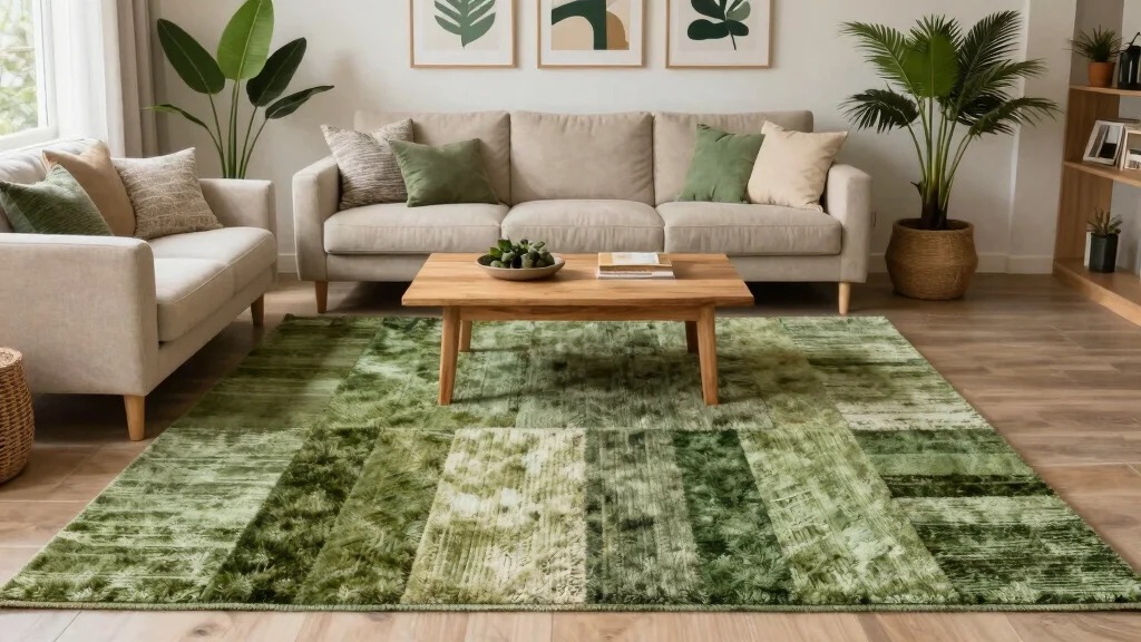 15 Green Living Room Rug Ideas With Fresh Earthy Tones