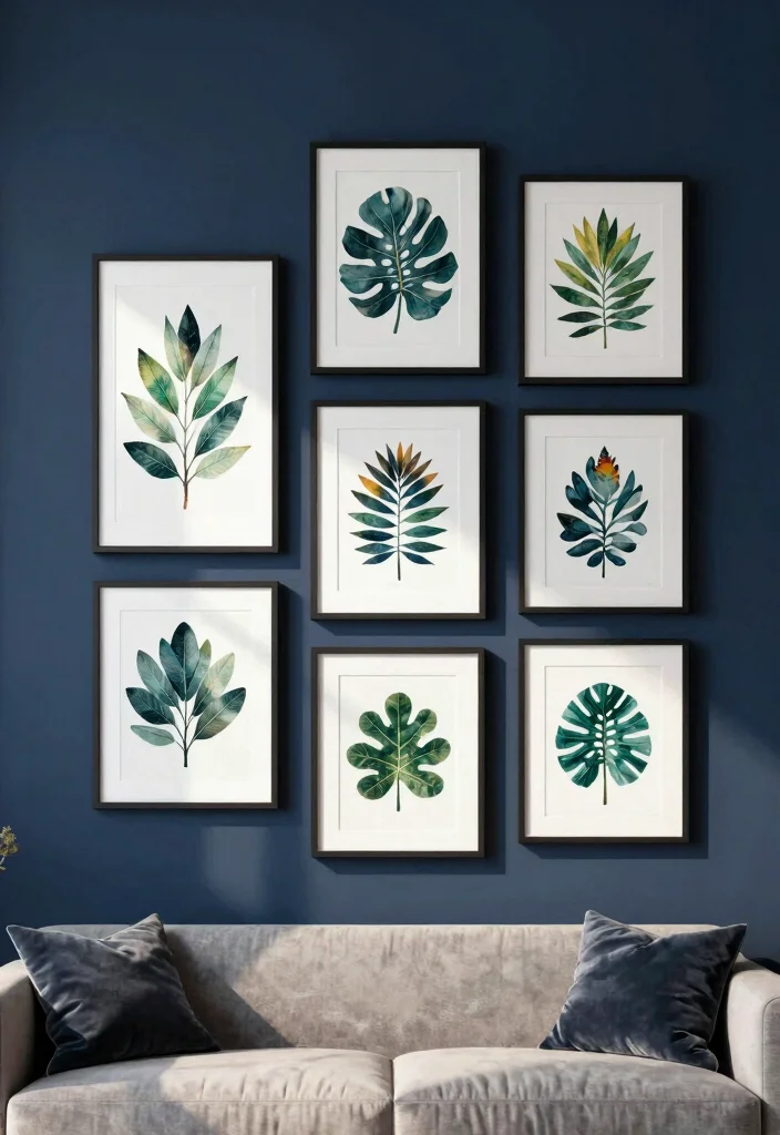 15 Living Room Frames Wall Decor Ideas for a Gallery Look - 9. Floating Frames for a Contemporary Feel 1