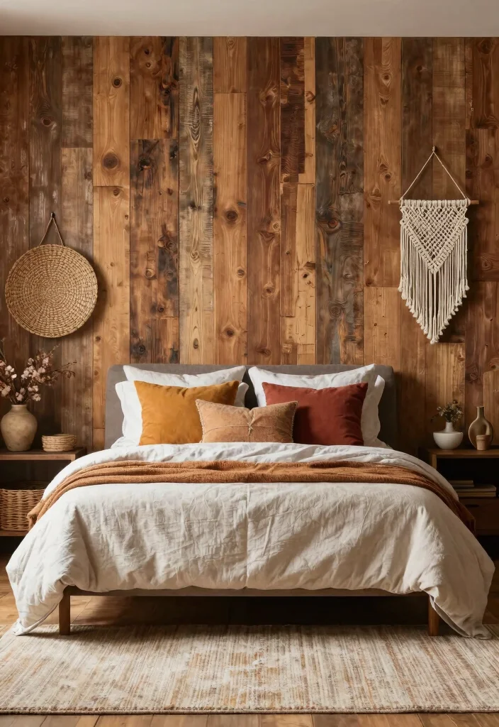 15 Wall Art Bedroom Paint Aesthetic Ideas With Artistic Flair - 6. Textured Statement Wall 1