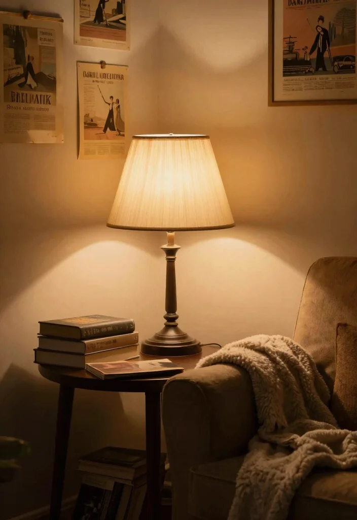 16 Aesthetic Table Lamp Ideas That Glow Beautifully at Night - 13. Vintage Shaded Lamps 1