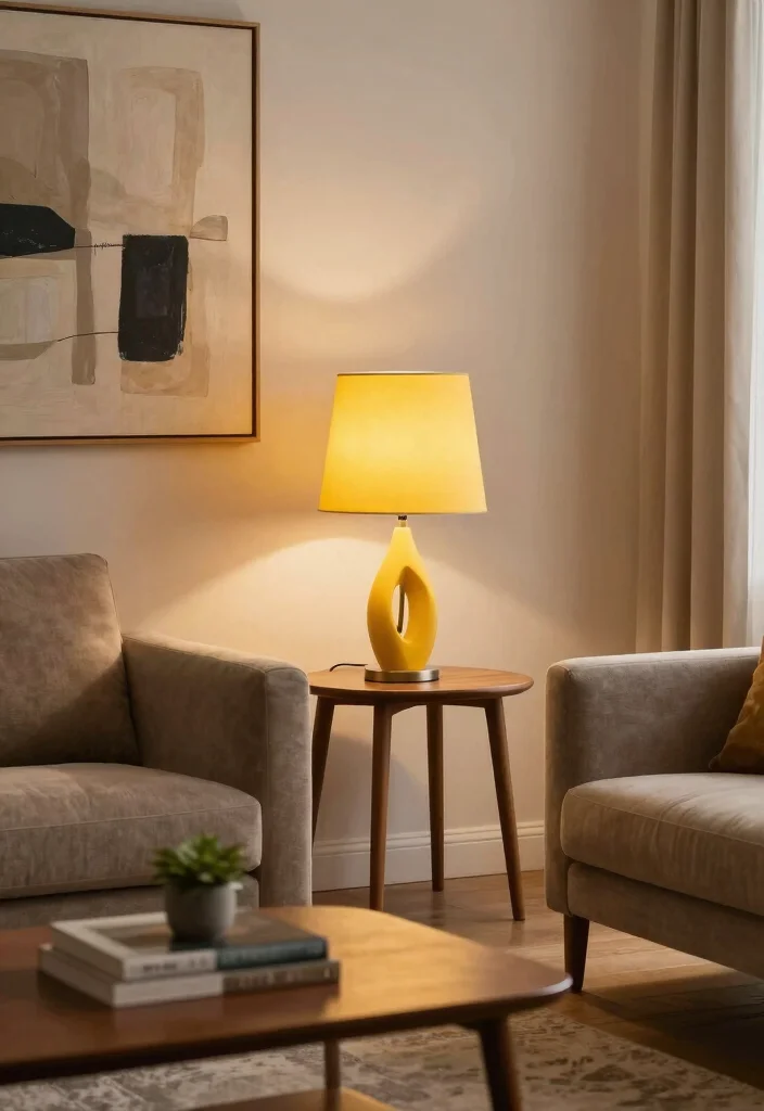 16 Aesthetic Table Lamp Ideas That Glow Beautifully at Night - 4. Retro Mid-Century Modern Lamps 1