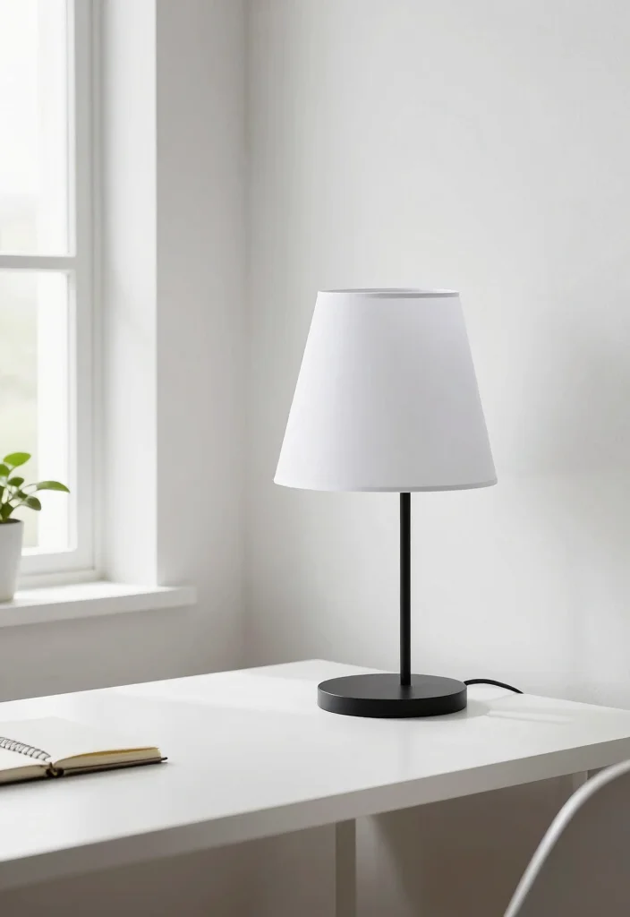 16 Aesthetic Table Lamp Ideas That Glow Beautifully at Night - 6. Modern Minimalist Lamps 1