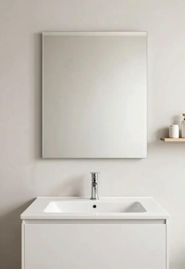 16 Bathroom Vanity Mirrors Double Sink Ideas With Luxe Style - 3. Minimalistic Mirrors for a Clean Look 1