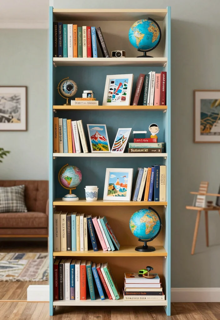 16 Tall Bookshelf Styling Ideas That Look Designer Curated - 10. Themed Displays 1