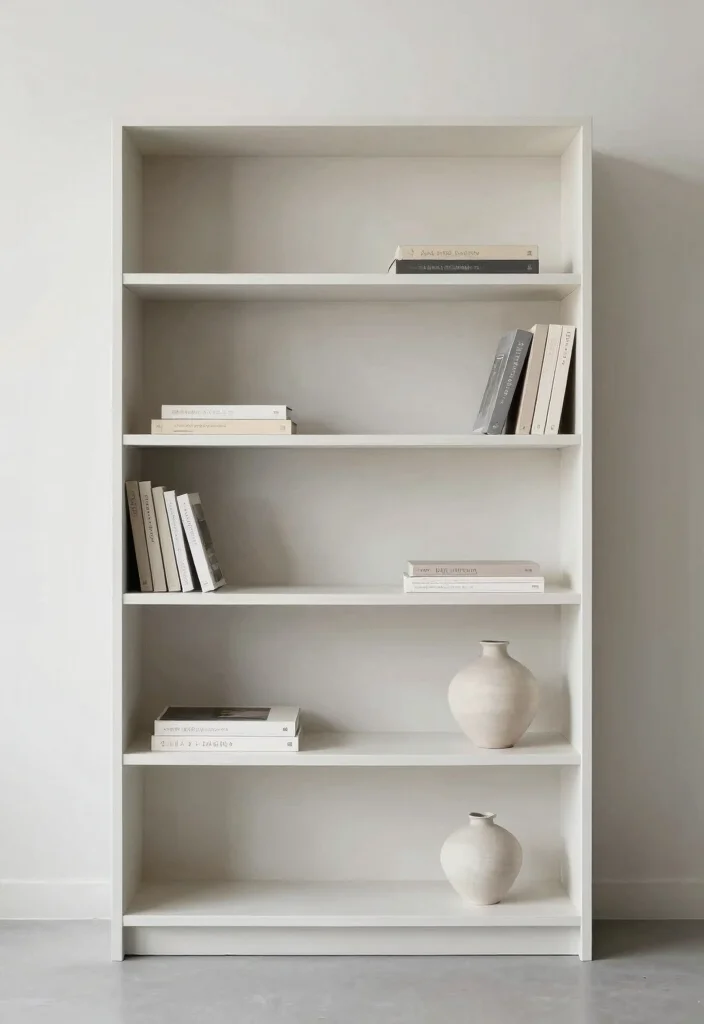 16 Tall Bookshelf Styling Ideas That Look Designer Curated - 3. Minimalist Approach 1