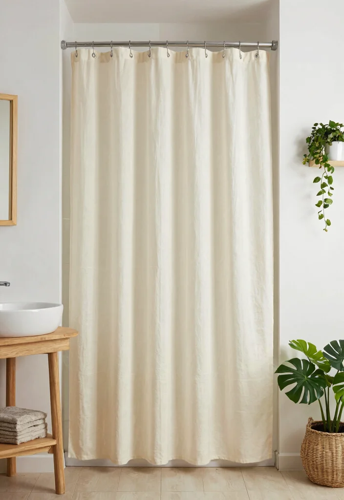 16 Tall Shower Curtains Ideas That Elevate Your Bathroom - 13. Eco-Friendly Options 1
