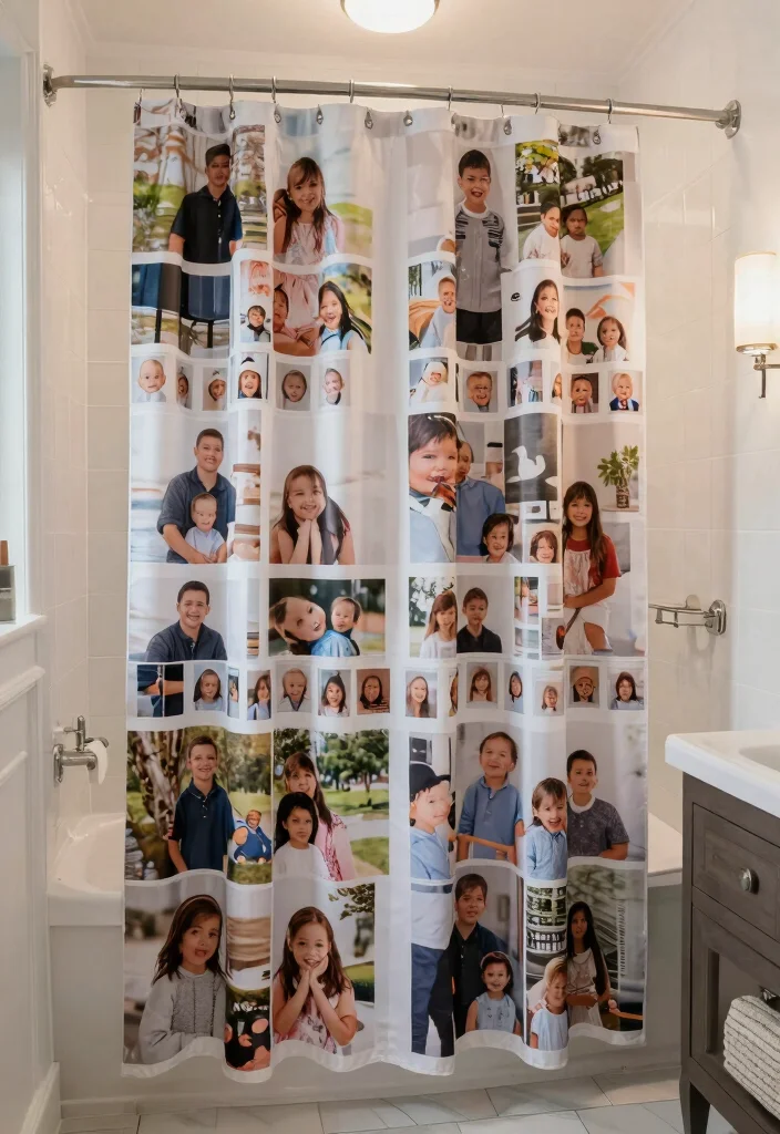 16 Tall Shower Curtains Ideas That Elevate Your Bathroom - 15. Personalized Shower Curtains 1