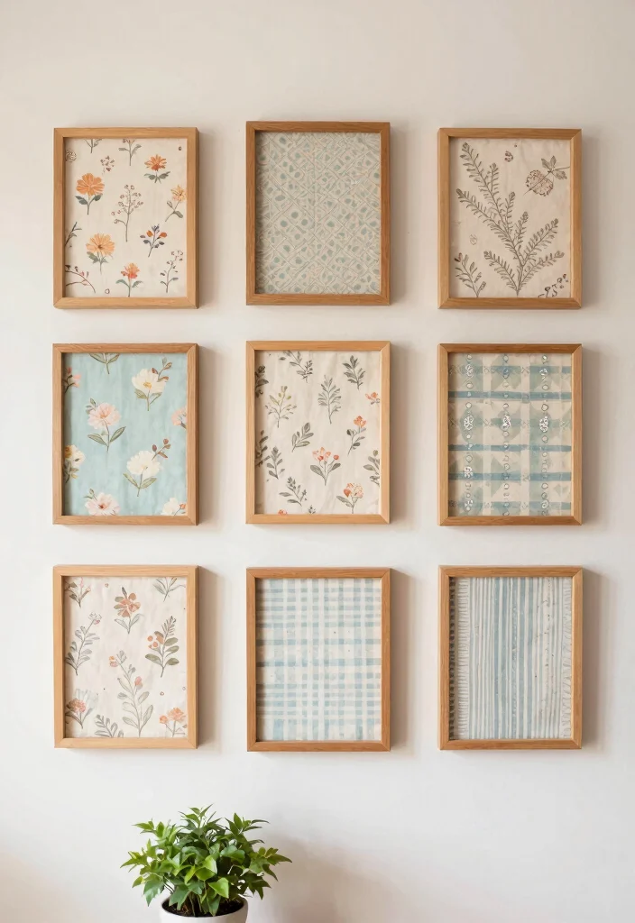 16 Wall Decor Crafts Ideas With Creative DIY Touch - 6. Fabric Wall Art 1