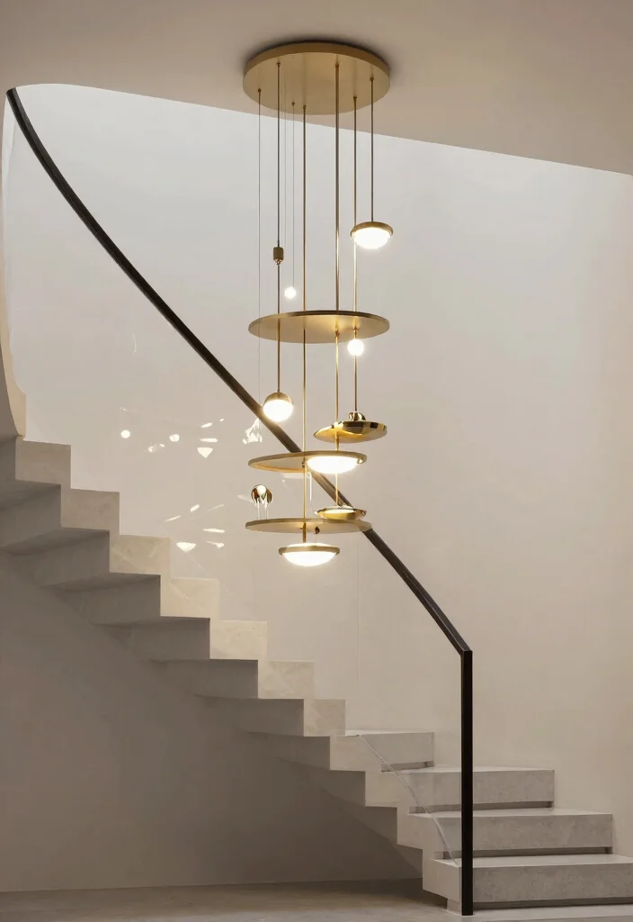 17 Staircase Chandelier Contemporary Ideas With Statement Glow - 10. Multi-Functional Chandeliers 1