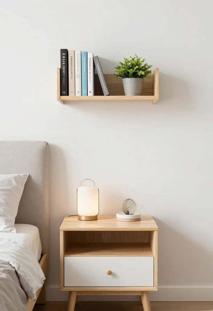 18 Nightstand Organization Ideas That Keep It Clutter Free - 8. Explore Vertical Storage Solutions 1