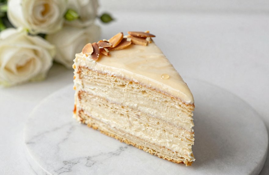 almond enhances wedding cake flavor