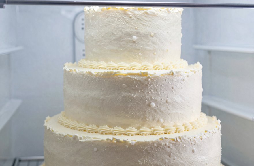 fridge thaw preserves wedding cake